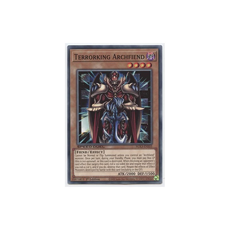 Terrorking Archfiend - SGX3-ENE03 - Common - 1st Edition