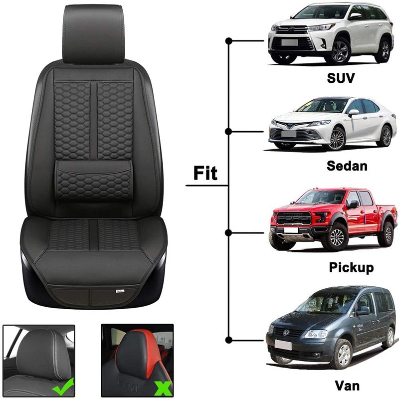 Black Panther Car Seat Cover, 1 Piece Universal Sideless Driver