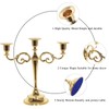 SUJUN 3-Candle Metal Candelabra Candlestick Holders 10.6 inch Tall Candle