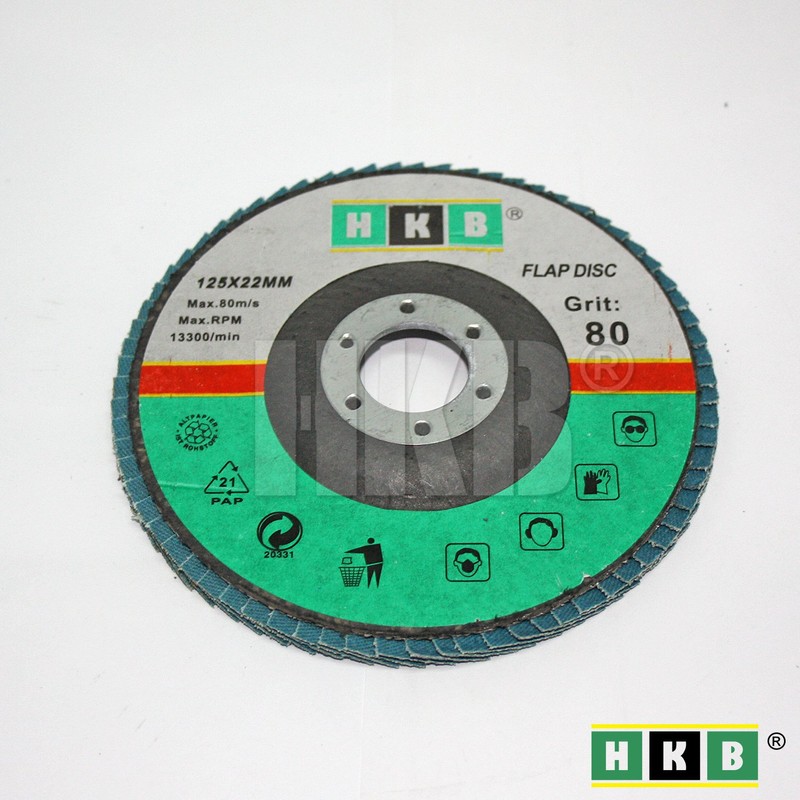 HKB ® Pack of 8 Flap Sanding Discs 2x Grit