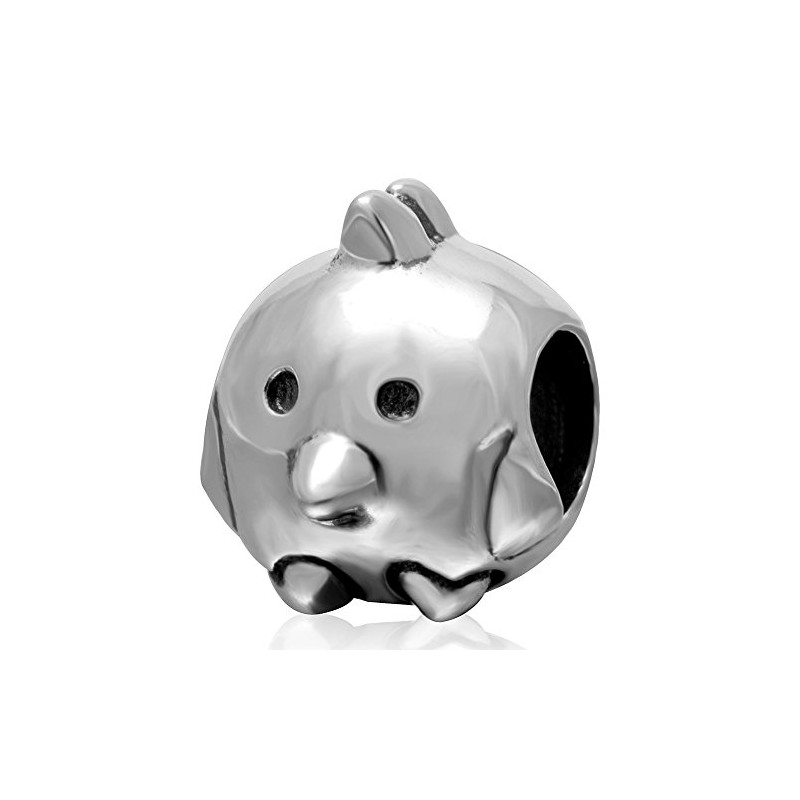 Chicken Charm 925 Sterling Silver Animal Beads Charm fit for