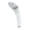 Kakudai 356-803-W Stop Shower Head, Clear White