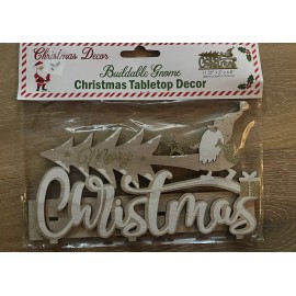 Christmas Decor buildable gnome Christmas tabletop Super Cute!