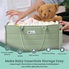 NECIZON Baby Diaper Caddy Organizer, Stylish Storage Basket for Newborn