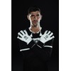Elite Pulsar 7 Goalkeeper Gloves, White, 3D Pattern, 4 mm
