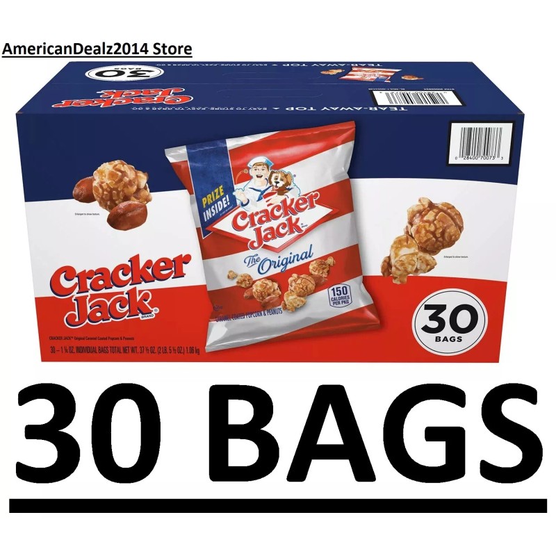 Cracker Jack Original Caramel Coated Popcorn and Peanuts (1.25 oz.,