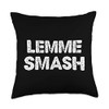 Bro Club Lemme Smash Throw Pillow, 18x18, Multicolor