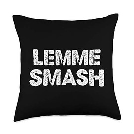 Bro Club Lemme Smash Throw Pillow, 18x18, Multicolor