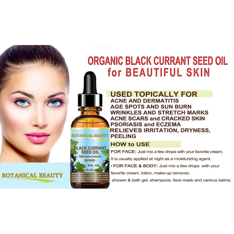 Botanical Beauty BLACK CURRANT SEED OIL 100% Pure Natural Undiluted