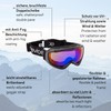 Black Crevice Adults 'Ski Goggles White white/Silver Size:One Size