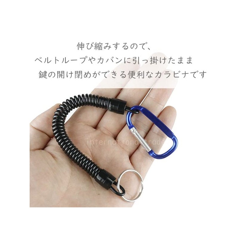 Schicksal. Expandable Carabiner Set of 3, Strap, Key Reel, Keychain,