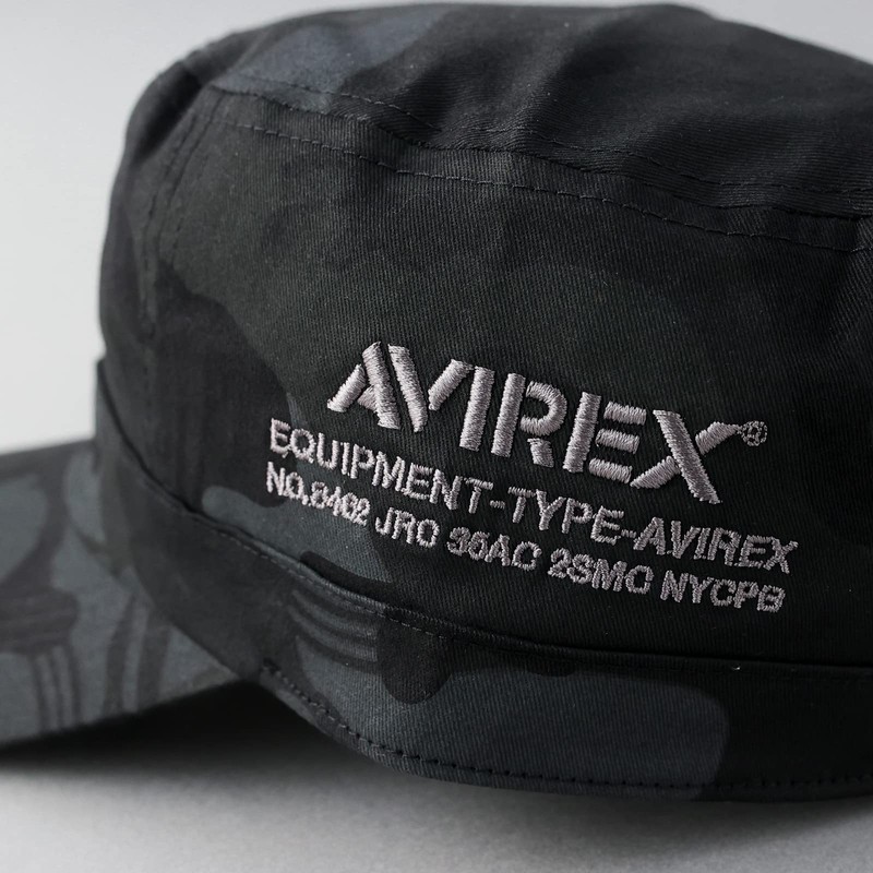 Avirex Custom-made Numbering Embroidered Military Work Cap, 2 Sizes, XL,