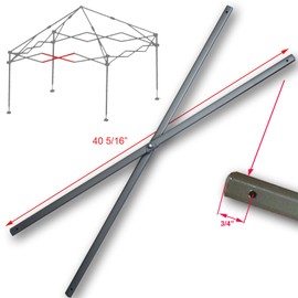 Middle Truss Bar Compatible with Coleman 10' x 10' Straight Leg Instant Canopy Replacement Parts
