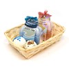 Lashuma Set of 6 Rectangular Bamboo Baskets, Flat Filling Baskets,