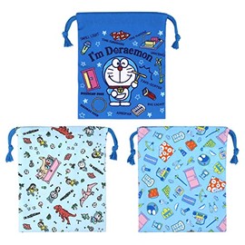 高波クリエイト 巾着 [ キャラクター / 小物入れ ] 3枚セット ドラえもん I'ｍ Doraemon Sサイズ 111330