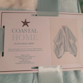 coastal Hlme Plush Beach Or Bath Angel Wrap By Coastal Home One Size NIB