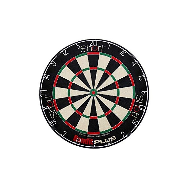 Bandit Plus Staple-Free Bristle Dartboard with Extra Thin Spider Wire, Interlocking Steel Bands and Reduced Bounce-outs