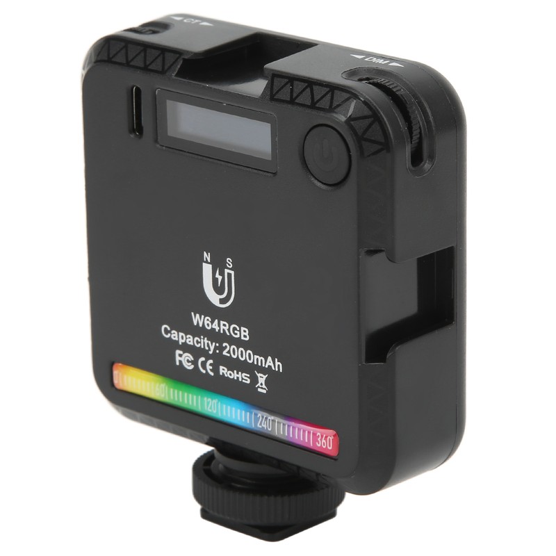 W64 RGB LED Fill Light Multiple Light Effects Modes Pocket