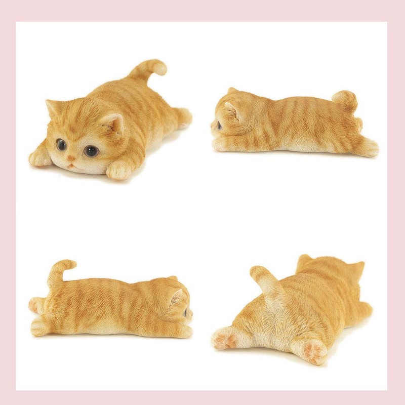 Devarier ca216y Cat Figurine, Tea Tiger, Cup Ramen, Magnet, Resin,