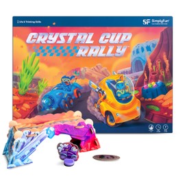 SimplyFun Crystal Cup Rally - Educational Kids’ Game - Develops Reasoning Skills, Planning, & Strategic Thinking - 2-5 Players, Ages 7 & Up