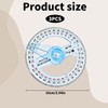 3 Pcs Protractor Circle Protractor, 360 Degree Protractor Angle Measure