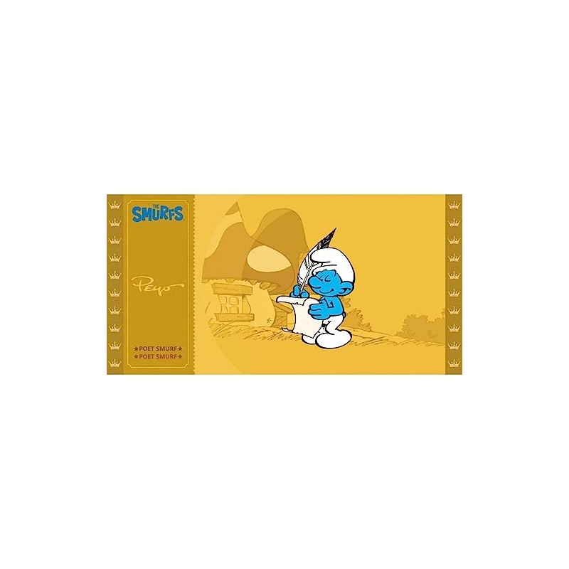 Cartoon Kingdom Collectible CK Golden Ticket The Smurfs (Poet Smurf)