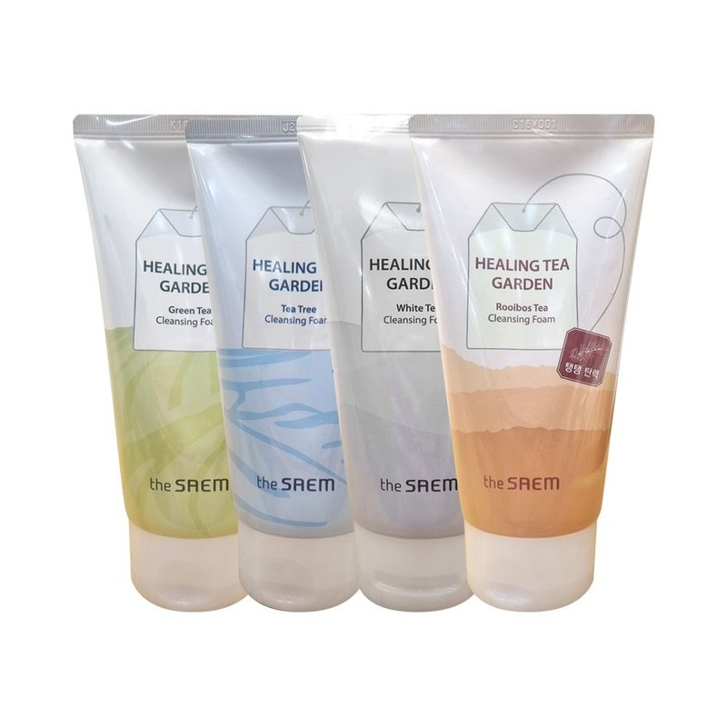 The Saem Healing Tea Garden Cleansing Foam 150mlx2 new Rooibos