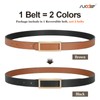 SUOSDEY Women Reversible Leather Belts for Jeans Pants Dresses Ladies