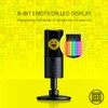 Razer Seiren Emote Streaming Microphone: 8-bit Emoticon LED Display, Stream