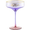 Fluted Purple Coupe Glass - 21st