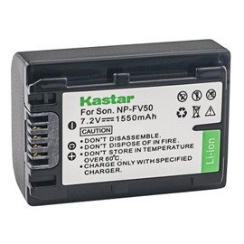 Kastar Battery for Sony NP-FV50 NP-FV40 NP-FV30 and Sony AX53 CX675/B CX455/B CX220 CX230 CX290 CX330 CX380 CX430V CX900 PJ200 PJ230 PJ340 PJ380 PJ430V PJ540 PJ650V PV790V PJ810 TD30V AX100 Camcorder