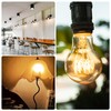 Wesome Lighting Warm LED Edison Light Bulbs, A19 4W Dimmable