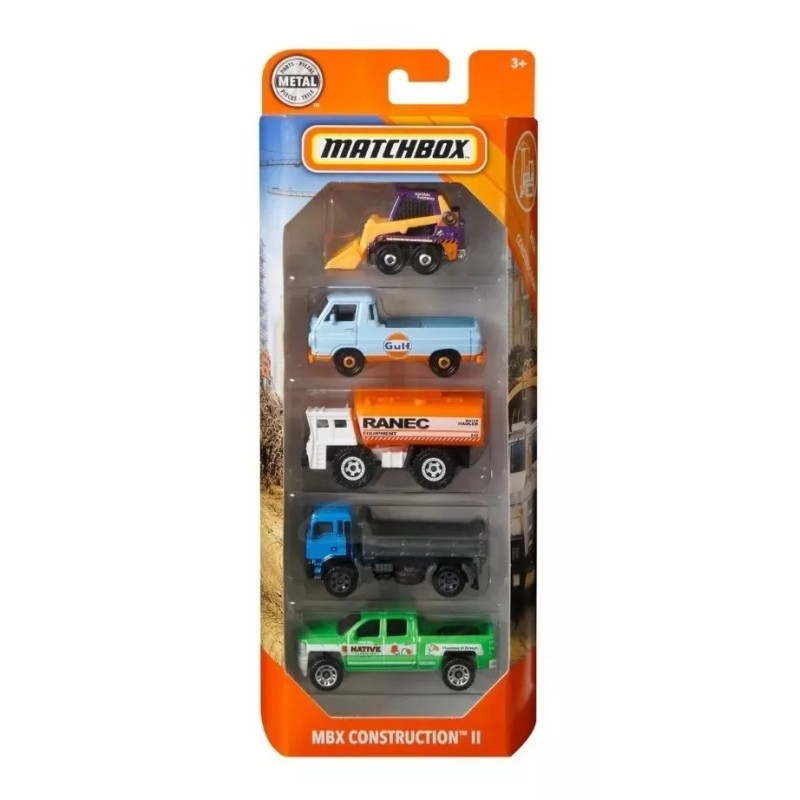 Matchbox Vehículo De Juguete Matchbox Surtido 5 Pack 1:64