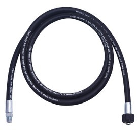 Tool Daily Pressure Washer Whip Hose with Swivel, Hose Reel Connector for Pressure Washing, 8 FT (3/8 NPT Solid + M22 Female)
