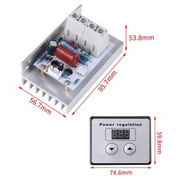 10000W SCR Regulator Dimmer AC 220V 80A Voltage Regulator PWM Regulator SCR Speed Control Dimmer Thermostat