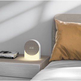 White Noise Bluetooth Speaker Timed Alarm Clock, Sound Machine for Sleep, Customizable Sleep Routines, Dimmable Night Light, White Noise Machine, Wake Up Light for Bedrooms, for Kids Toddler