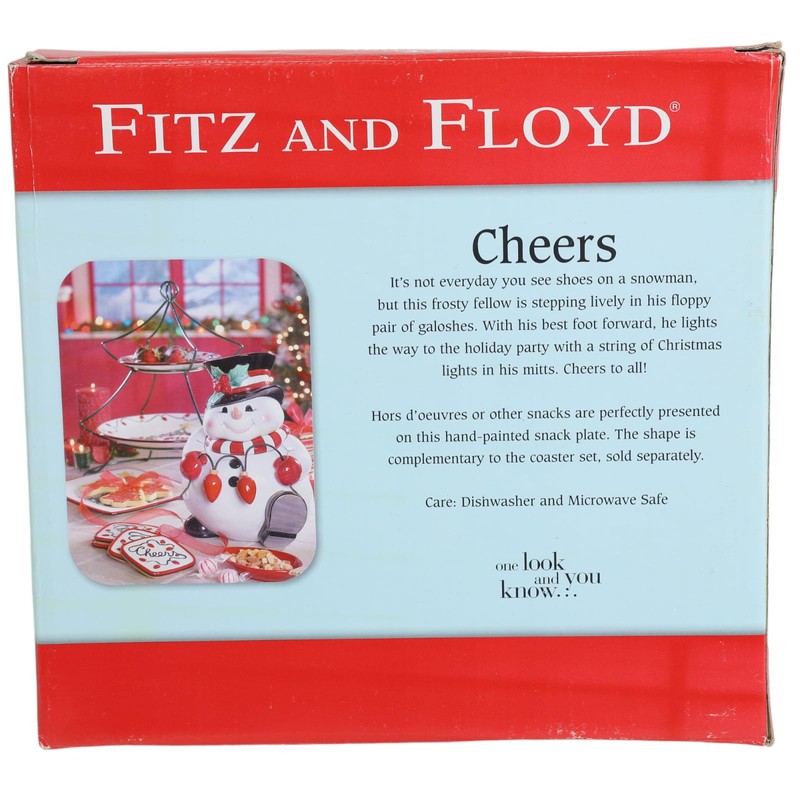 Fitz and Floyd Cheers Snack Plate