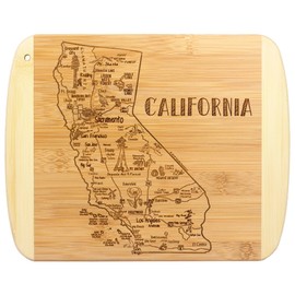 Totally Bamboo A Slice of Life California State Serving and Cutting Board, 11" x 8.75"