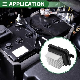 Motoforti HVAC Blower Motor Resistor Heater Blower Resistor for Peugeot 4008 Metal, ABS No.YL00267380 Black