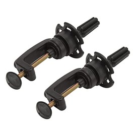 2 Soportes para Cabeza de Peluca, Soporte para Cabeza de maniquí de Peluca, Soporte de Altura Ajustable para Cosmetología, Soporte para maniquí, Abrazadera Negra