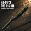 Msjuwek 40Pcs Carp Fishing Tackle Set, Complete Carp Rig Kit
