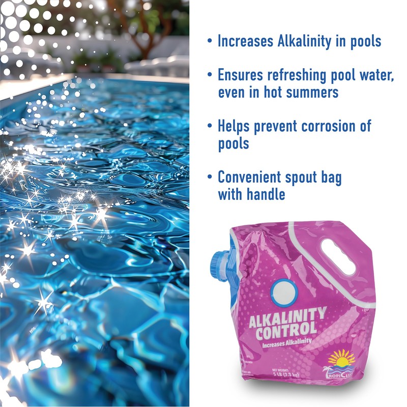 TropiClear Alkalinity Increaser for Swimming Pools – Prevents Corrosion &