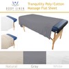 10 Pack Body Linen Massage Table Polyester-Cotton Flat Sheet -