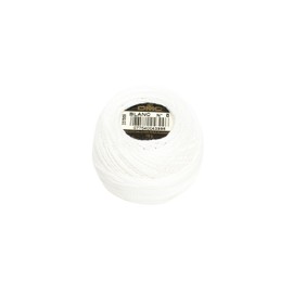 DMC 116 12-B5200 Pearl Cotton Thread Balls, Snow White, Size 12