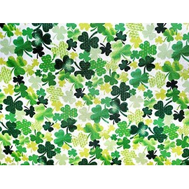 Lucky Guy Shamrocks Cotton Fabric St. Patrick's Day Timeless Treasures by The Yard