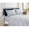 Elegant Comfort Amelia Paisley Printed 4-Piece Sheet Set, Deep Pocket