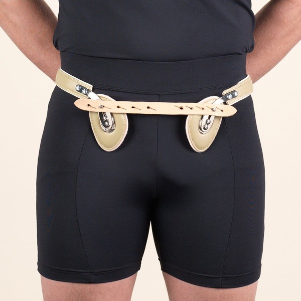Truform-OTC Double Spring Hernia Truss with Inguinal Pad, Back Pad,
