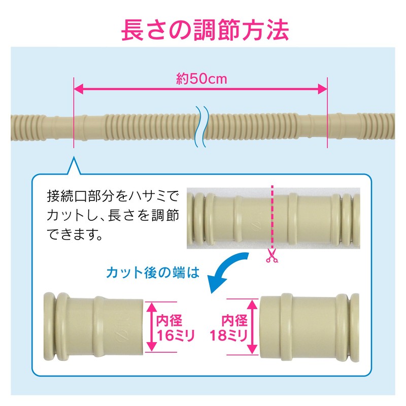 GAONA GA-KW011 Drain Hose, For Air Conditioners, 6.6 ft (2.0