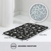 Jbofyee Dog Paws and Bones Bath Mat 24x16 Inch Non-Slip