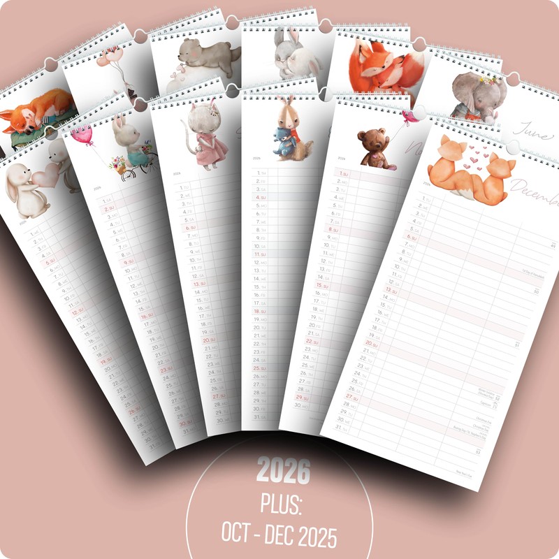 Couple planner 2026 3 columns LOVE & FRIENDSHIP planner for